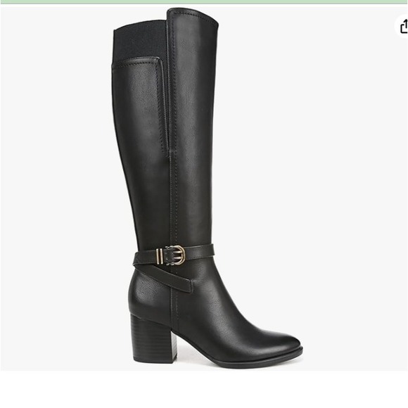 SOUL Naturalizer Shoes - Soul Naturalizer Womens Uptown Black Knee High WIDE CALF Riding Boots Size 9.5 M